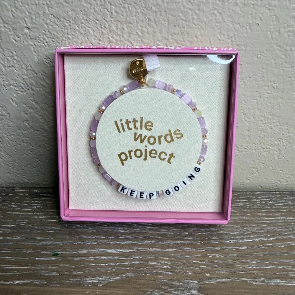 New Keep Going Little Words Project Bracelet S/M - Picture 3 of 3